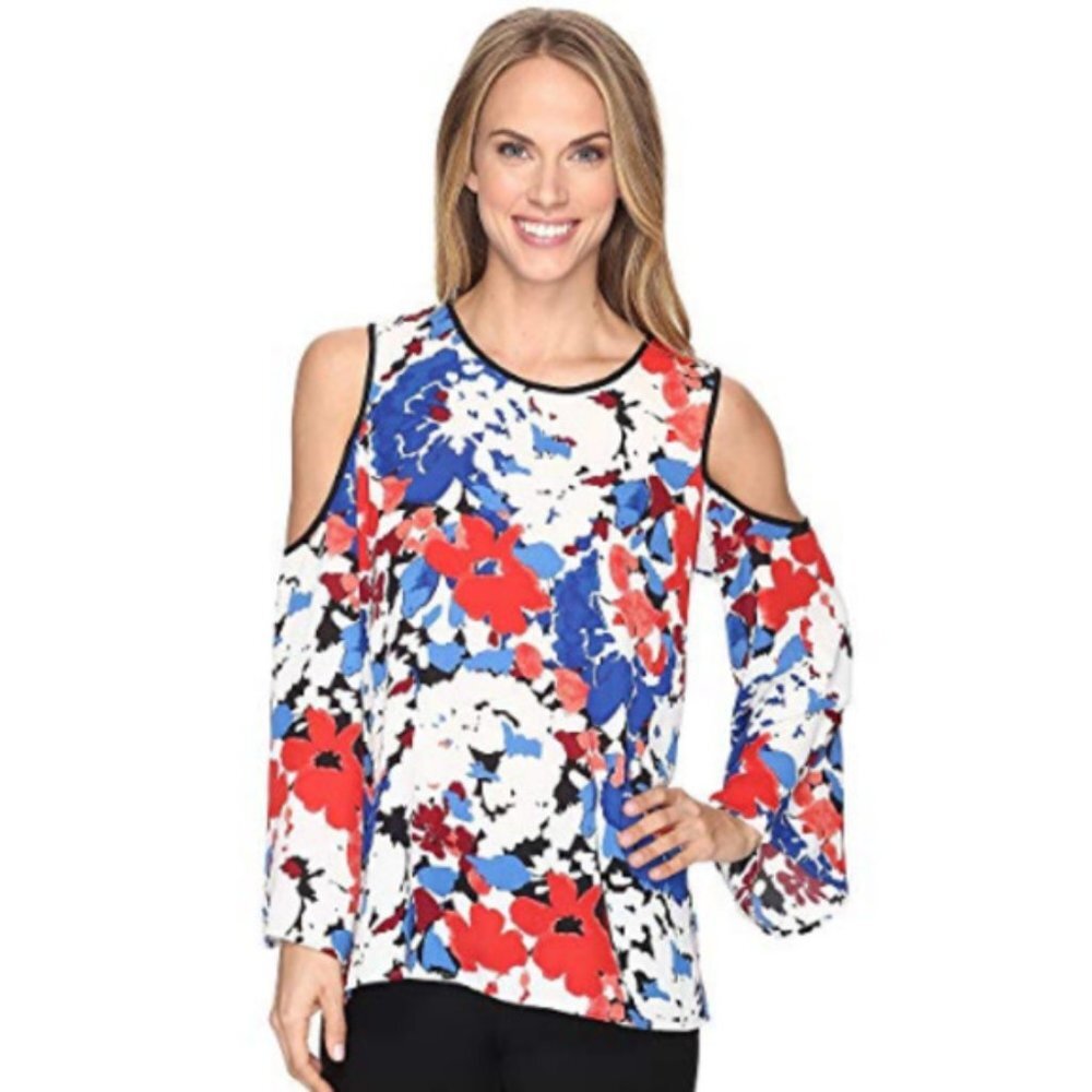 Vince Camuto Women Printed Top Size XS